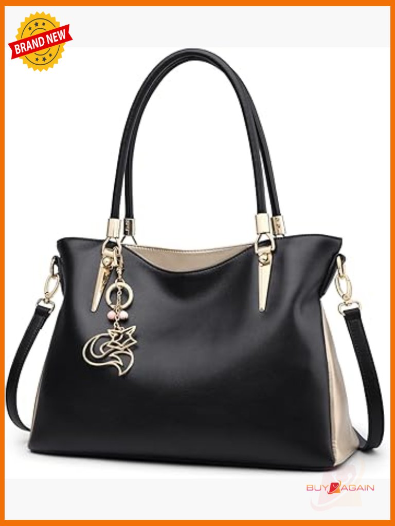 Large Leather Tote Bag For Women Top-Handle Shoulder Satchel Work P
